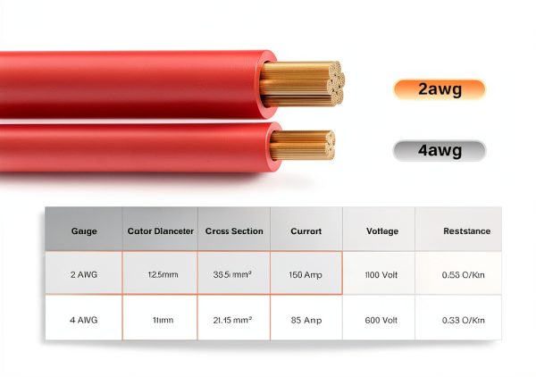 HiFind 2 Gauge Battery Cables for Cars Trucks RVs-4