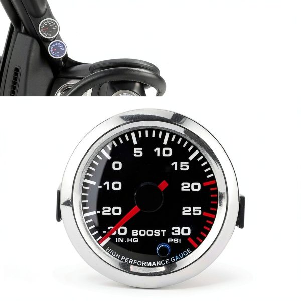 Aramox Turbo Boost Gauge 12V Universal-3