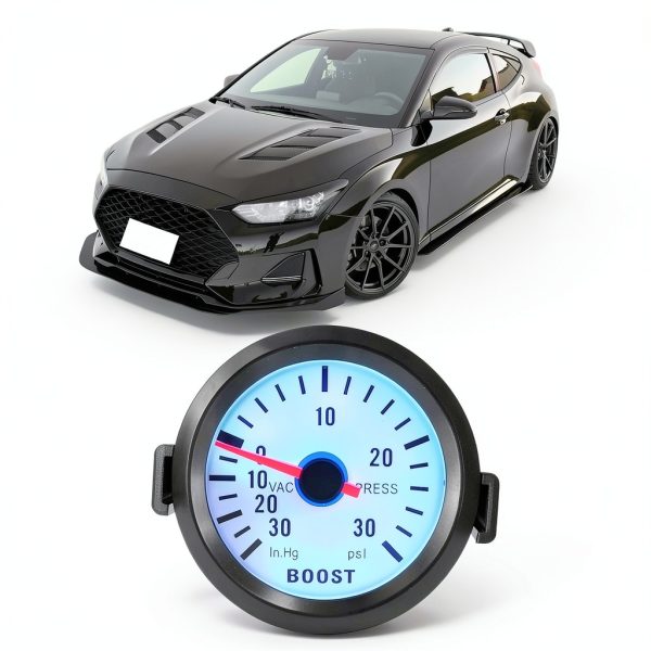 Turbo Boost Gauge Ymiko Plastic for 12V Vehicles-7