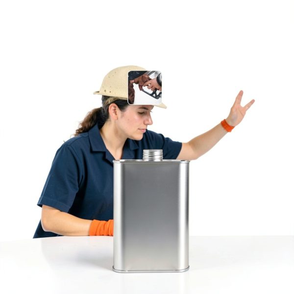 Air Sea Containers 1L FStyle Metal Can UN Approved Screw Cap-3