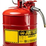 Safety Cans Justrite Type II Red Hose 5/8 5g/19l Flammables-0