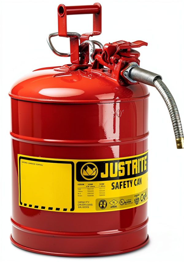 Safety Cans Justrite Type II Red Hose 5/8 5g/19l Flammables-0