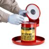 Justrite Oily Rag Safety Can 0.45 Gallon Steel Red Model 09400-2