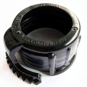 New Wedco"Screw Cap Collar Part # 84004CR" Hard to find Vintage. This Collar/Retaining Ring Fastens Versaflex spout to can. Diesel, Kerosene Fuel Essence Briggs Gas Can Replacement Part.-0