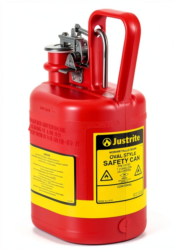 Safety Can Justrite 14160 1 Gallon Oval with Stainless Steel Fittings-0