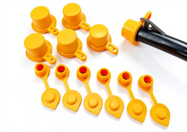 Blitz Yellow SPOUT Cap 6-Pack Aftermarket Gas Can Caps Retaining Lip-0