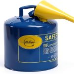 Safety Can MOLLIFII Galvanized Steel 5 Gal Blue 12.5-In Diameter-0