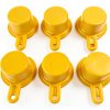 Blitz Yellow SPOUT Cap 6-Pack Aftermarket Gas Can Caps Retaining Lip-1