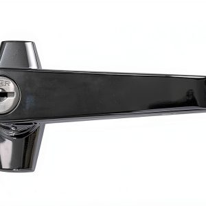 Justrite L-Handle Alloy Steel Cabinet Lock Handle Silver Matte Finish-0
